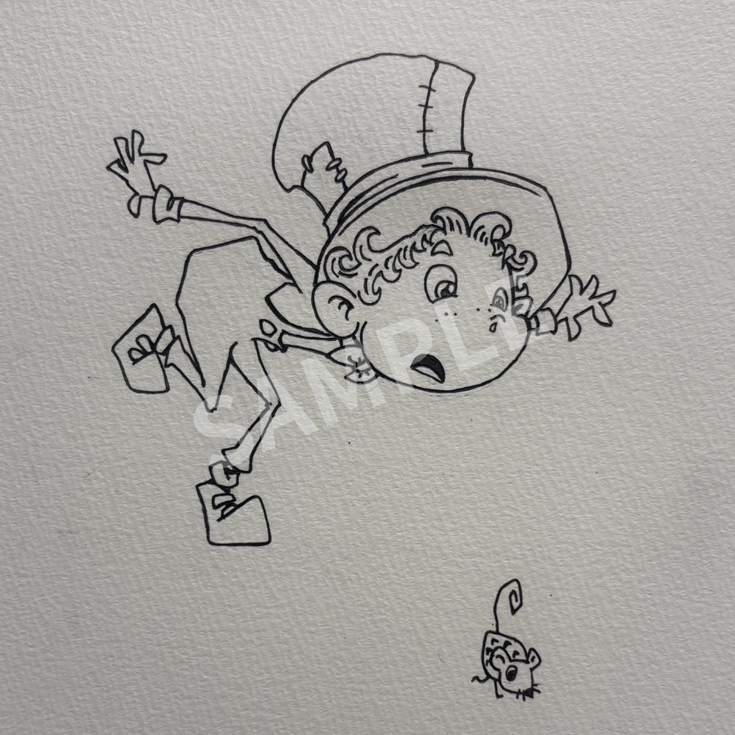 原画】ルビッチザウルス (CHIMNEYTOWN公式グッズの原画)【一点かぎり