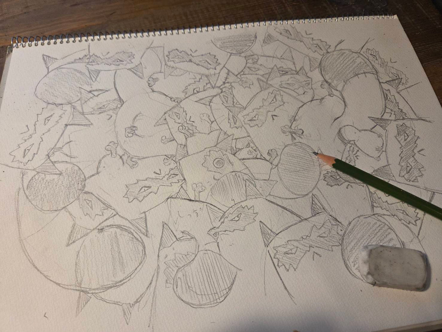 【原画】モフ、ギュウギュウ(※鋭意制作中)