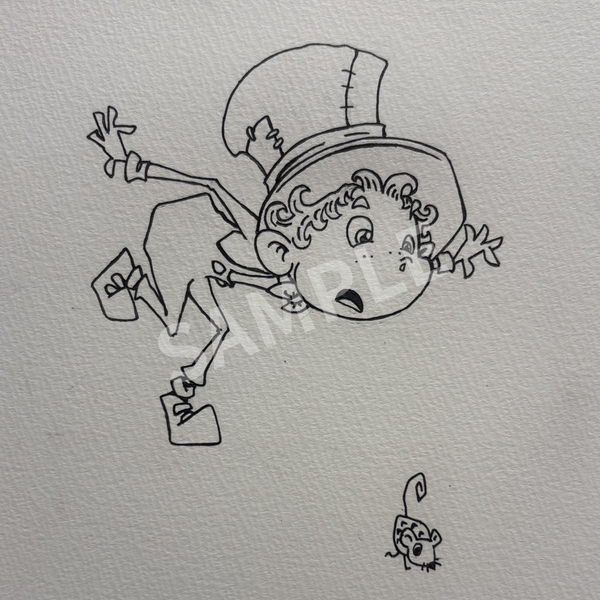 【原画】追いかけるルビッチ (CHIMNEYTOWN公式グッズの原画)【一点かぎり】