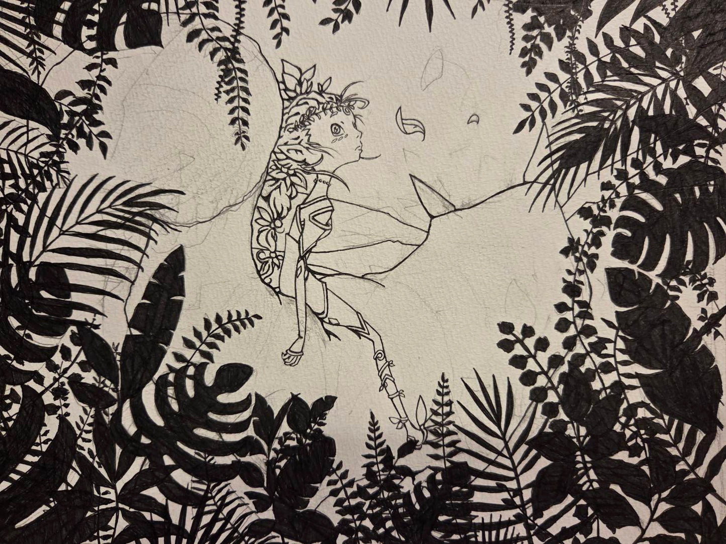 【原画】立ち止まるナギ（※鋭意制作中)