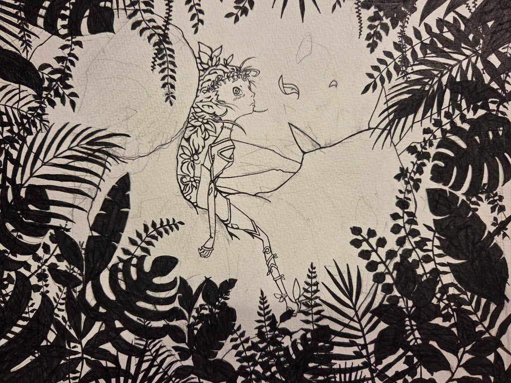 【原画】立ち止まるナギ（※鋭意制作中)