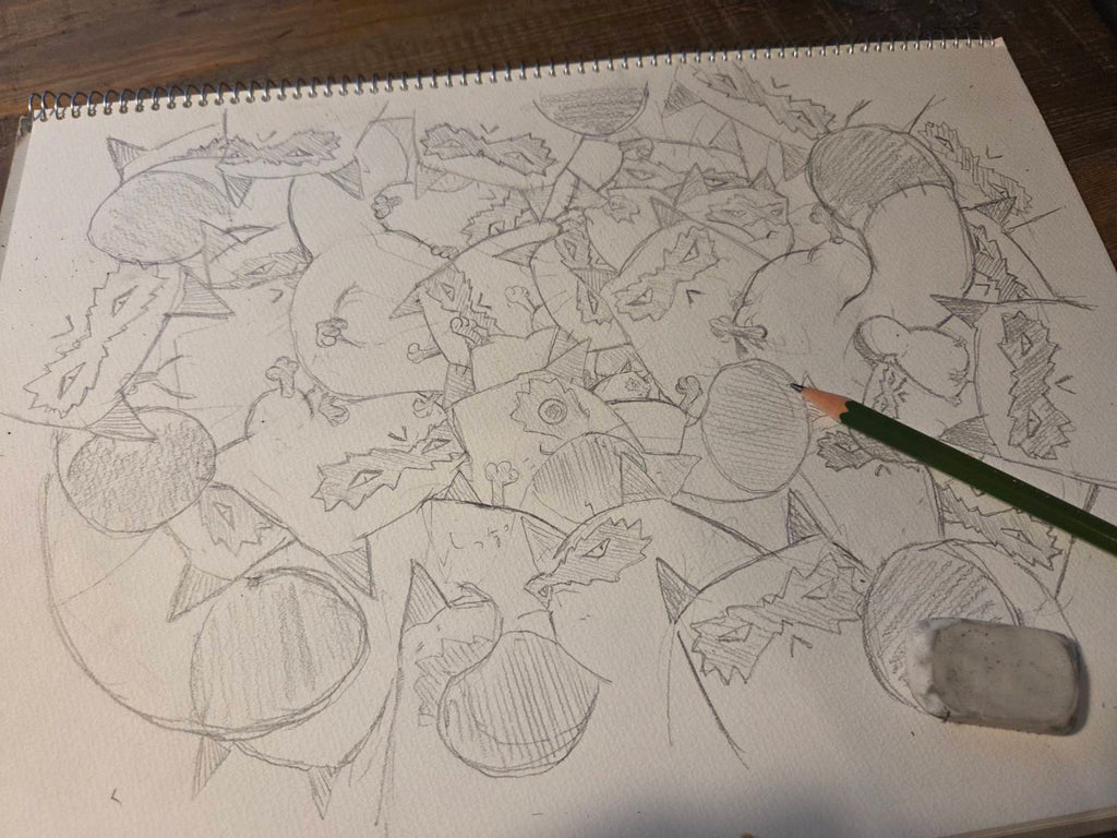 【原画】モフ、ギュウギュウ(※鋭意制作中)