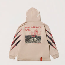 画像をギャラリービューアに読み込む, 【sXe x BAND SAURUS Hoodie】Eye of the REX &amp; Slash：ベージュ（限定75着）
