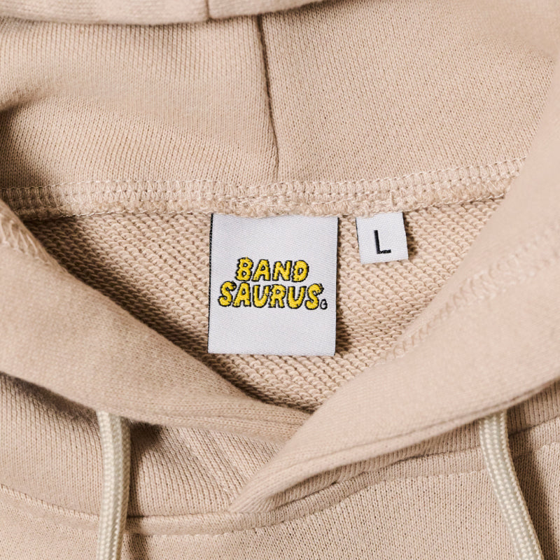 【ラスト10点のみ】【sXe x BAND SAURUS Hoodie】Eye of the REX & Slash：ベージュ（限定75+30着）