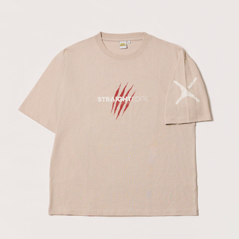 【販売完了】【sXe x BAND SAURUS T-SHIRT】Eye of the REX ：ベージュ（限定200+30枚）