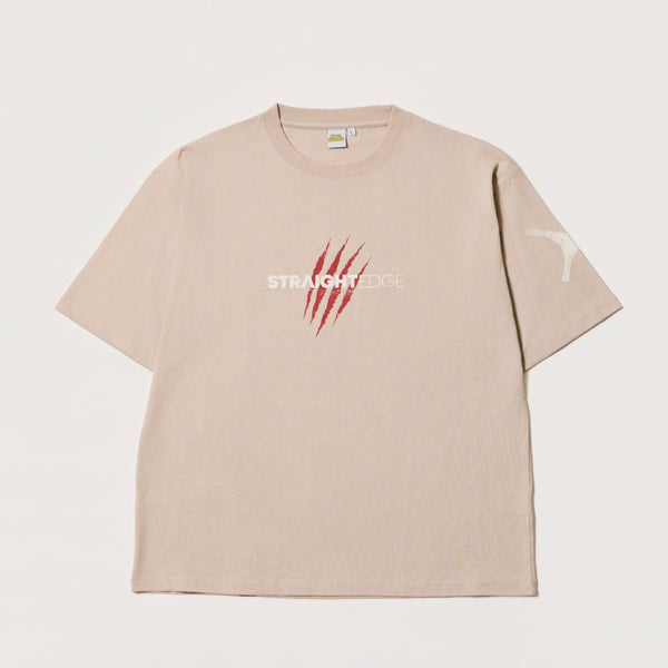 【ラスト30点のみ】【sXe x BAND SAURUS T-SHIRT】Eye of the REX ：ベージュ（限定200+30枚）