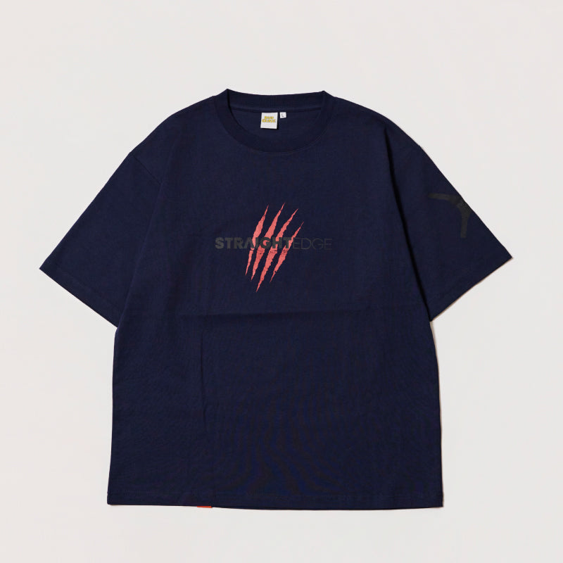 【販売完了】【sXe x BAND SAURUS T-SHIRT】Eye of the REX：ネイビー（限定200+30枚）