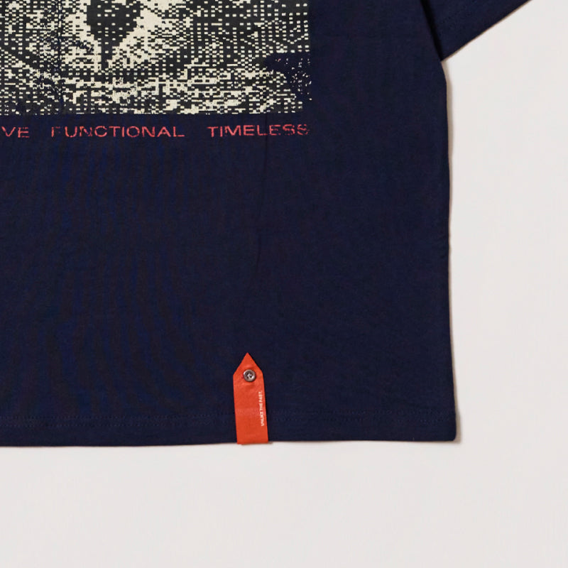 【ラスト30点のみ】【sXe x BAND SAURUS T-SHIRT】Eye of the REX：ネイビー（限定200+30枚）